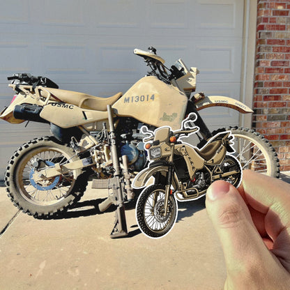 Kawasaki KLR 650 Diesel Stickers - Set of 3 Motorcycle Decals for Riders