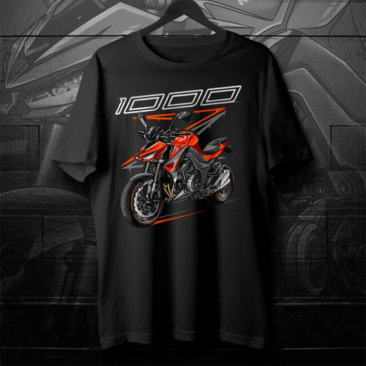 Kawasaki Z1000 2017-20 T-Shirt - Motorcycle Tee Shirt for Riders