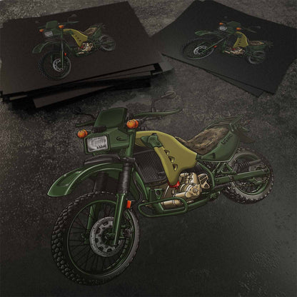 Kawasaki KLR 650 Diesel Stickers - Set of 3 Motorcycle Decals for Riders