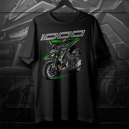 Kawasaki Z1000 2017-20 T-Shirt - Motorcycle Tee Shirt for Riders