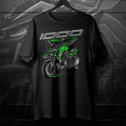 Kawasaki Z1000 2017-20 T-Shirt - Motorcycle Tee Shirt for Riders