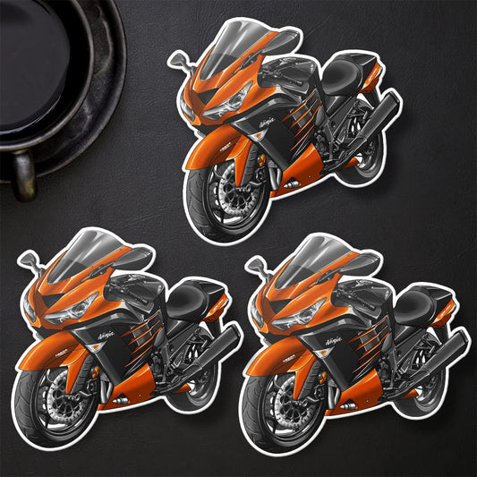 Kawasaki Ninja ZX-14R 2014-16 Stickers - Set of 3 Motorcycle Decals for Riders