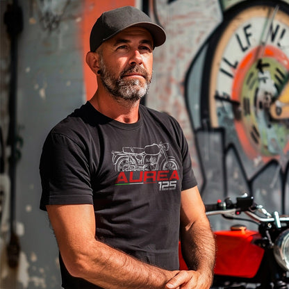 Ducati 125 Aurea T-Shirt - Motorcycle Tee Shirt for Riders