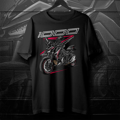 Kawasaki Z1000 2017-20 T-Shirt - Motorcycle Tee Shirt for Riders