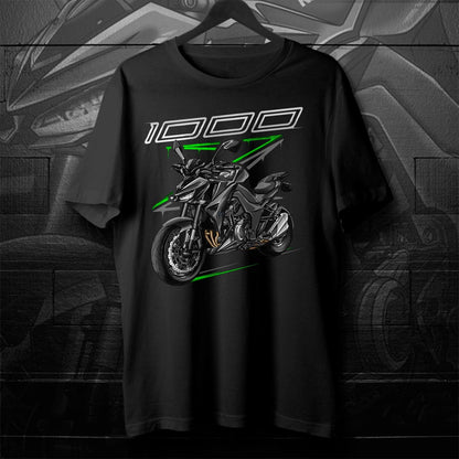 Kawasaki Z1000 2014-16 T-Shirt - Motorcycle Tee Shirt for Riders