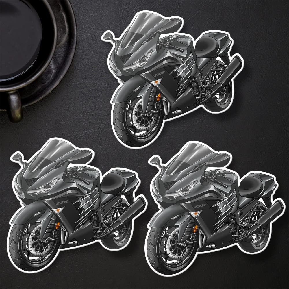 Kawasaki Ninja ZX-14R 2014-16 Stickers - Set of 3 Motorcycle Decals for Riders