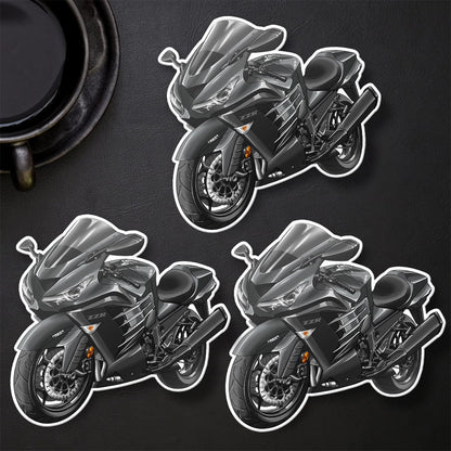 Kawasaki Ninja ZX-14R 2014-16 Stickers - Set of 3 Motorcycle Decals for Riders