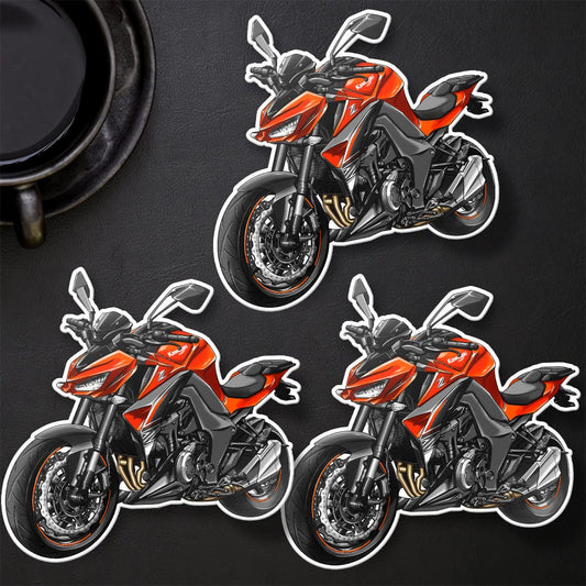 Kawasaki Z1000 2017-20 Stickers - Set of 3 Motorcycle Decals for Riders