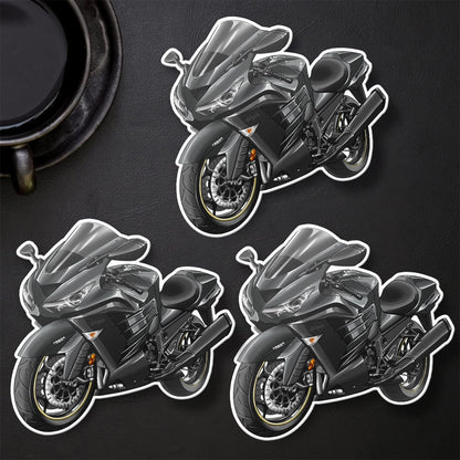 Kawasaki Ninja ZX-14R 2014-16 Stickers - Set of 3 Motorcycle Decals for Riders