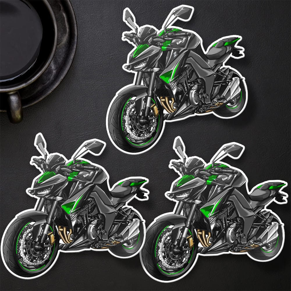 Kawasaki Z1000 2017-20 Stickers - Set of 3 Motorcycle Decals for Riders