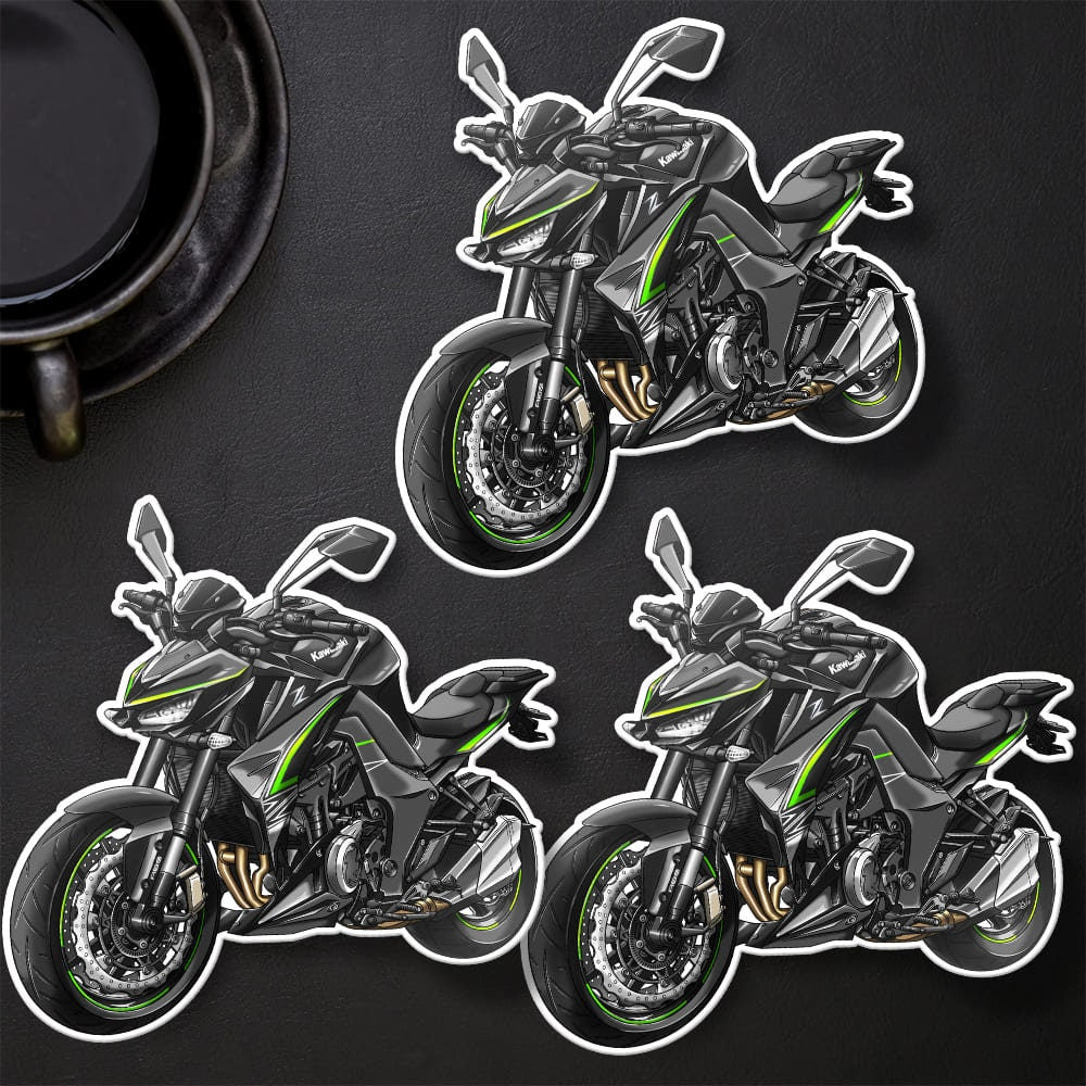 Kawasaki Z1000 2017-20 Stickers - Set of 3 Motorcycle Decals for Riders