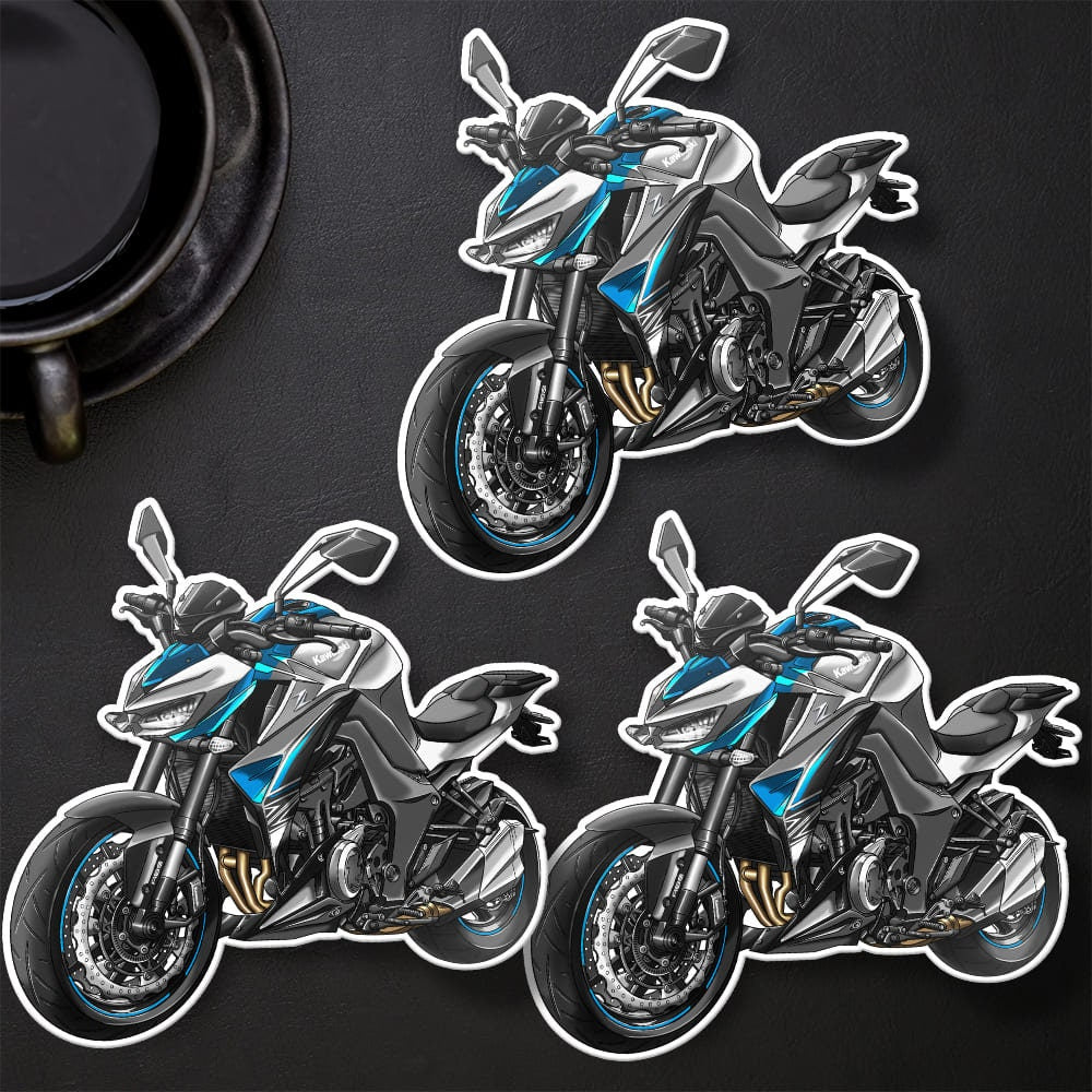 Kawasaki Z1000 2017-20 Stickers - Set of 3 Motorcycle Decals for Riders