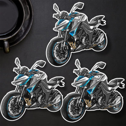 Kawasaki Z1000 2017-20 Stickers - Set of 3 Motorcycle Decals for Riders