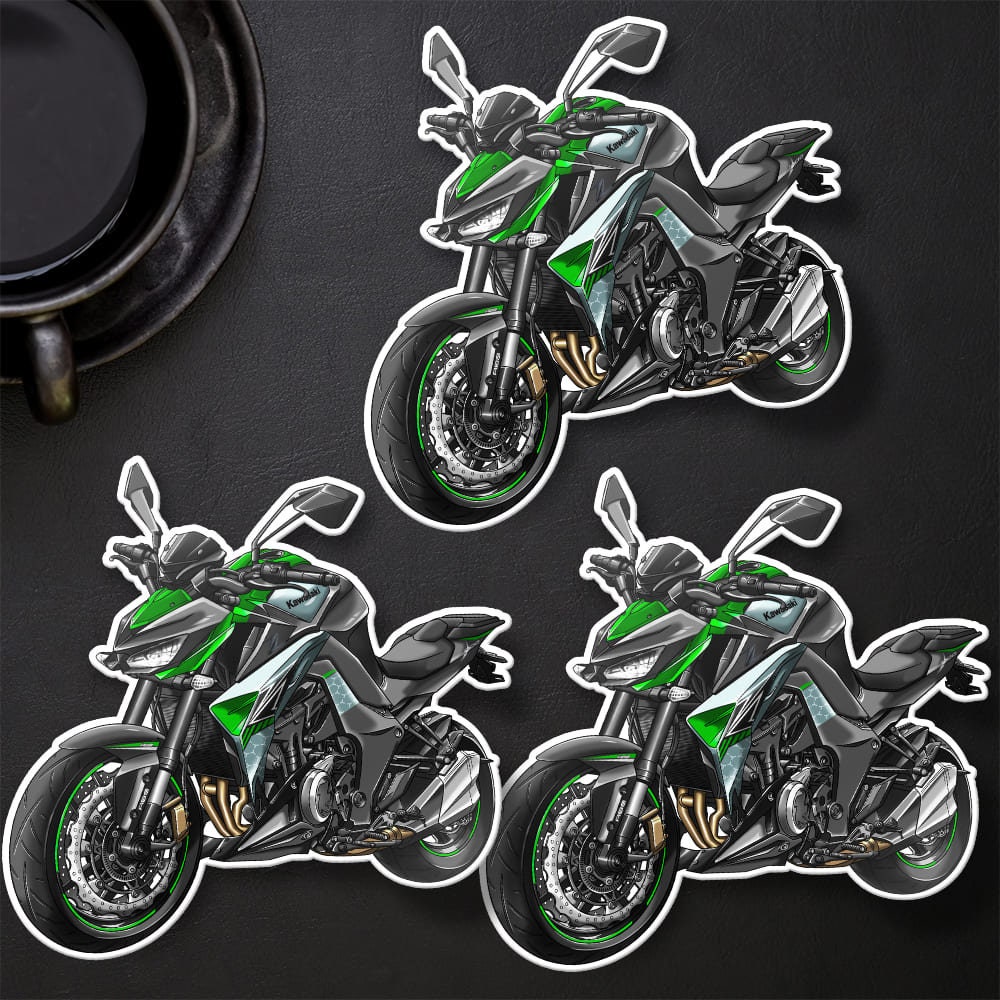 Kawasaki Z1000 2017-20 Stickers - Set of 3 Motorcycle Decals for Riders