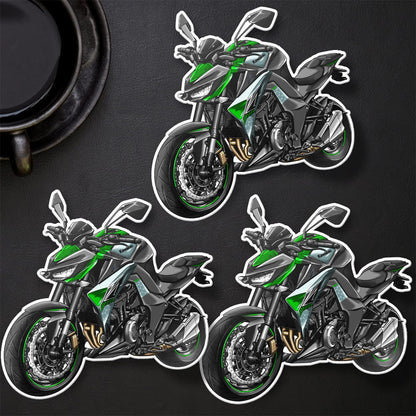 Kawasaki Z1000 2017-20 Stickers - Set of 3 Motorcycle Decals for Riders