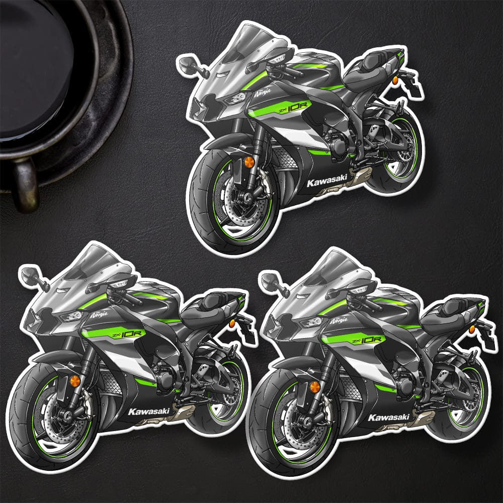 Kawasaki ZX-10R 2021-22 Stickers - Set of 3 Motorcycle Decals for Riders