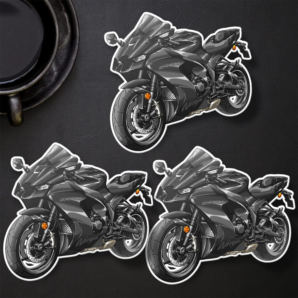 Kawasaki ZX-10R 2021-22 Stickers - Set of 3 Motorcycle Decals for Riders