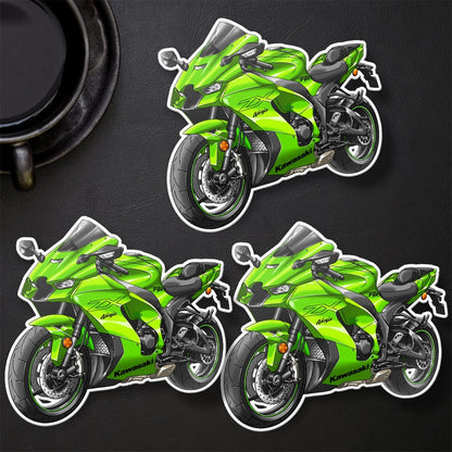 Kawasaki ZX-10R 2021-22 Stickers - Set of 3 Motorcycle Decals for Riders