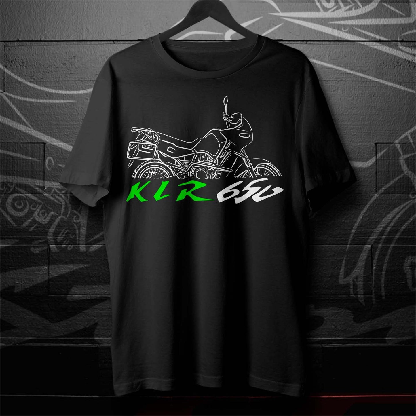 Kawasaki KLR650 T-Shirt - Motorcycle Tee Shirt for ADV Riders