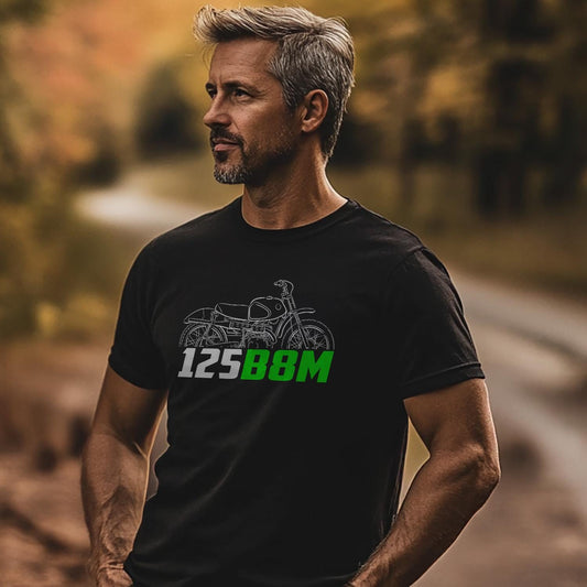Kawasaki B8M 125 1962 - 1965 Inspired T-Shirt - Motorcycle Tee Shirt for Riders