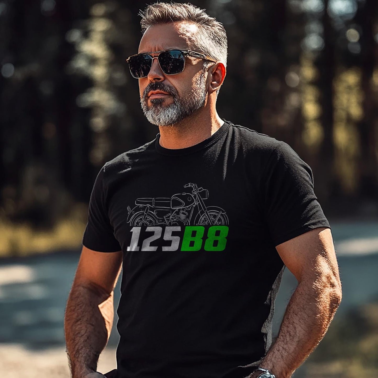 Kawasaki B8 125 1962 - 1965 Inspired T-Shirt - Motorcycle Tee Shirt for Riders