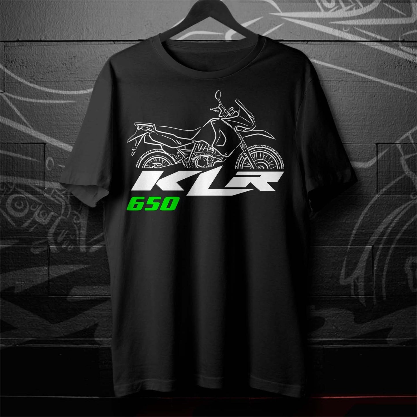 Kawasaki KLR650 T-Shirt - Motorcycle Tee Shirt for ADV Riders