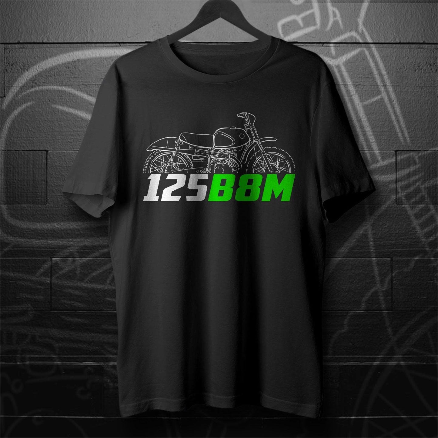 Kawasaki B8M 125 1962 - 1965 Inspired T-Shirt - Motorcycle Tee Shirt for Riders