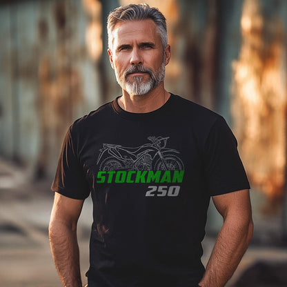 Kawasaki Stockman 250 Inspired T-Shirt - Motorcycle Tee Shirt for Riders