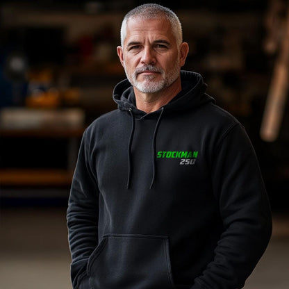 Kawasaki Stockman 250 Inspired Hoodie - Motorcycle Sweatshirt for Riders