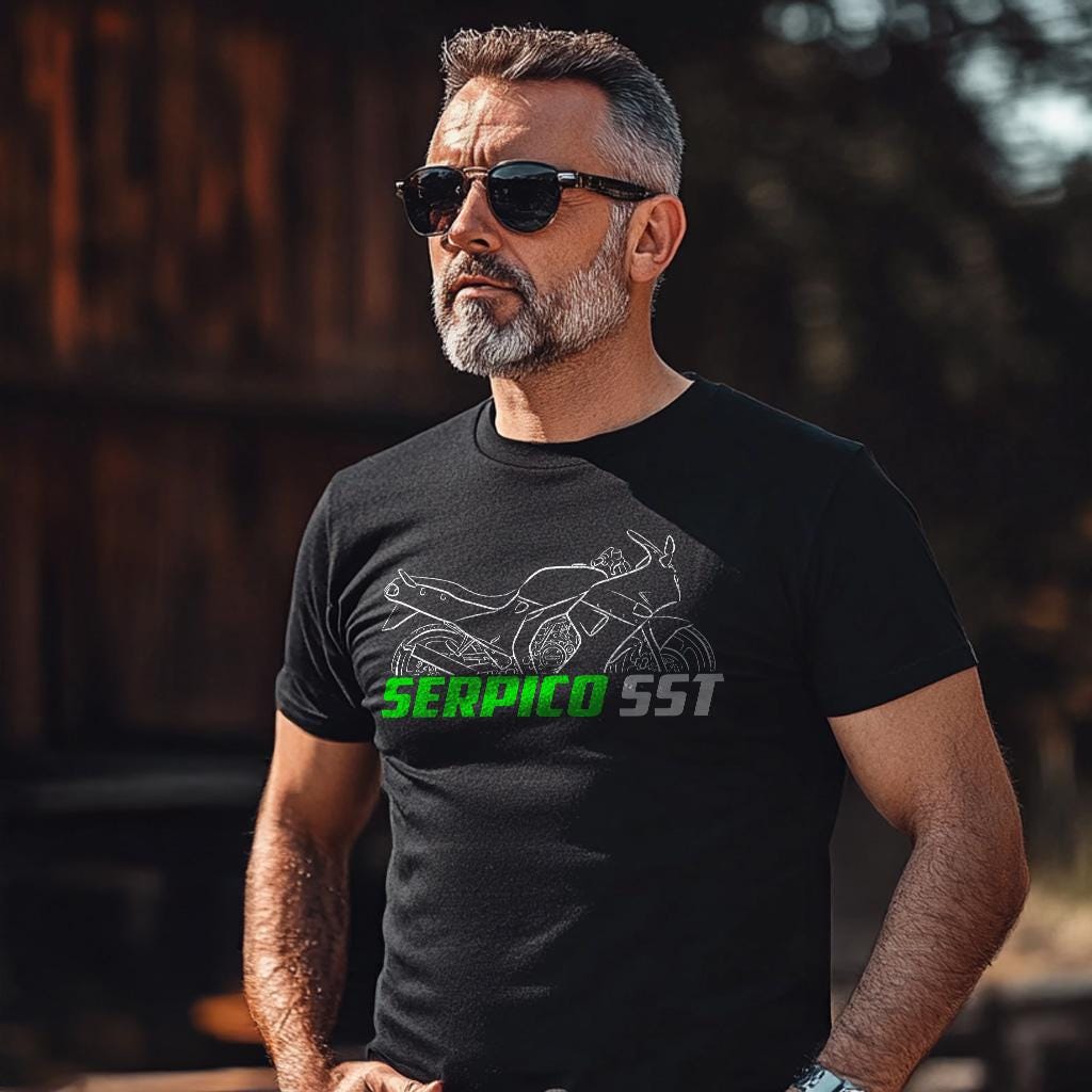 Kawasaki Serpico SST Inspired T-Shirt - Motorcycle Tee Shirt for Riders