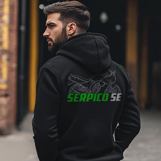 Kawasaki Serpico SE Inspired Hoodie - Motorcycle Sweatshirt for Riders