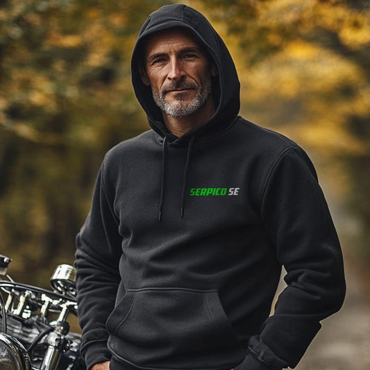 Kawasaki Serpico SE Inspired Hoodie - Motorcycle Sweatshirt for Riders
