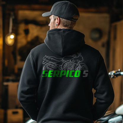 Kawasaki Serpico S Inspired Hoodie - Motorcycle Sweatshirt for Riders