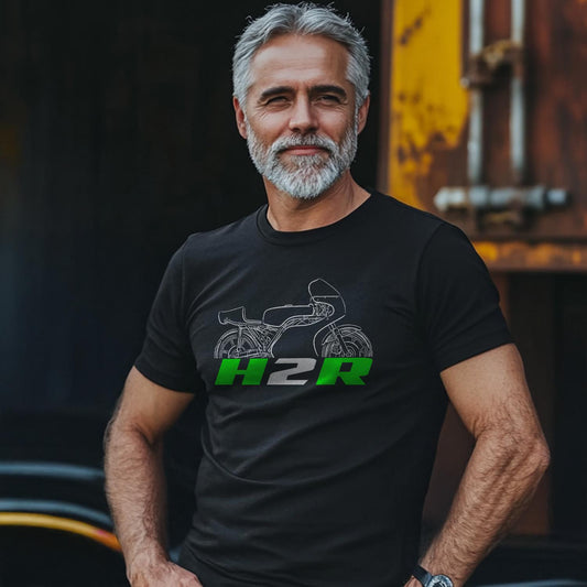 Kawasaki H2R 1972 - 1974 Inspired T-Shirt - Motorcycle Tee Shirt for Riders