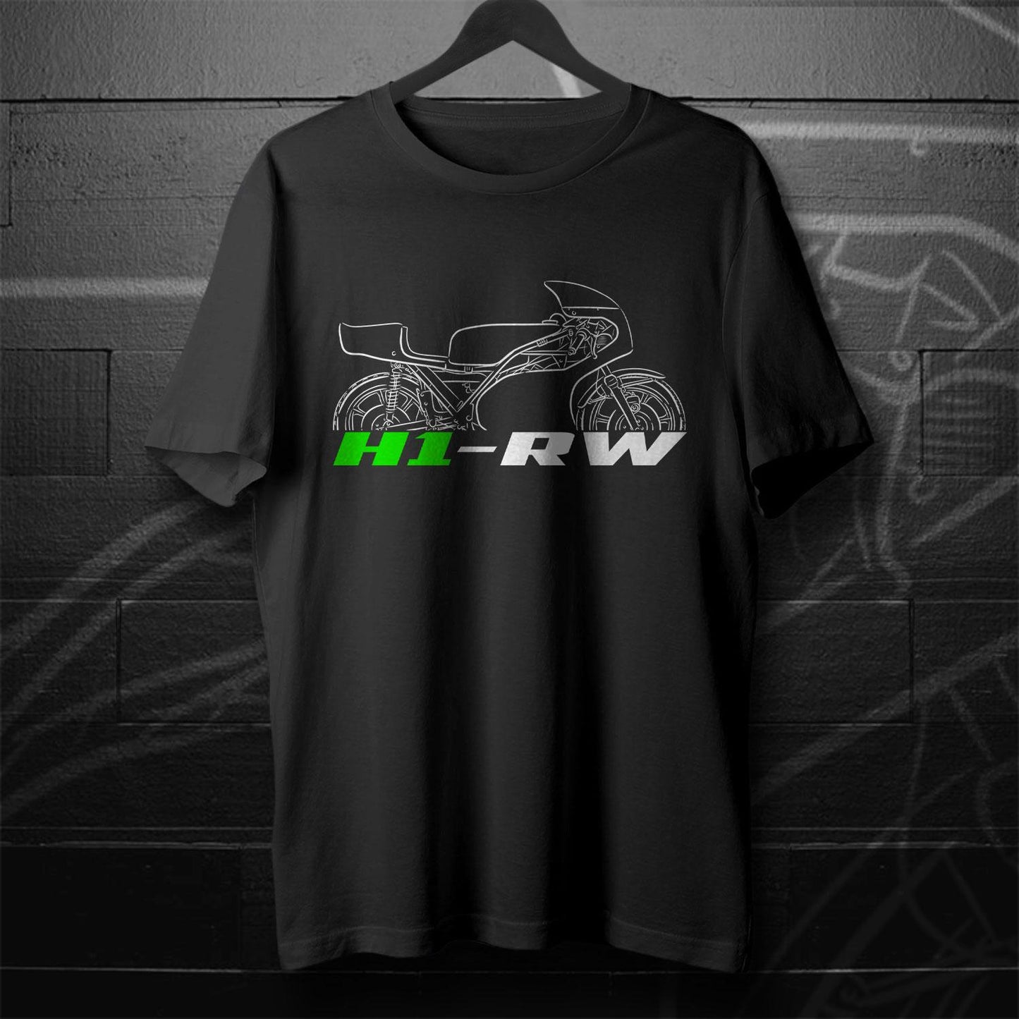 Kawasaki H1-RW 1974 Inspired T-Shirt - Motorcycle Tee Shirt for Riders