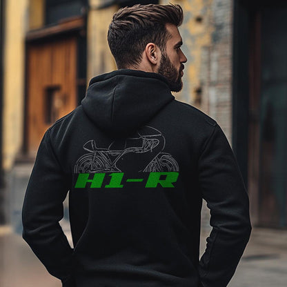 Kawasaki H1-R 1969 - 1973 Inspired Hoodie - Motorcycle Sweatshirt for Riders