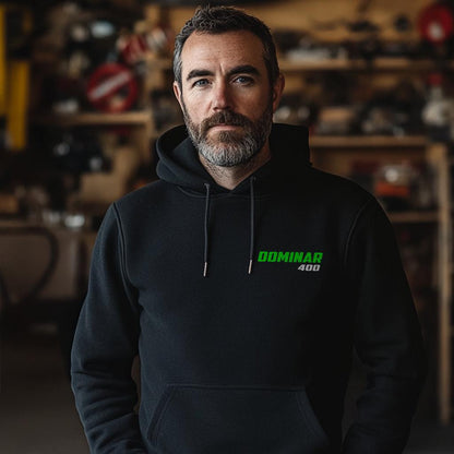 Kawasaki Dominar 400 Inspired Hoodie - Motorcycle Sweatshirt for Riders