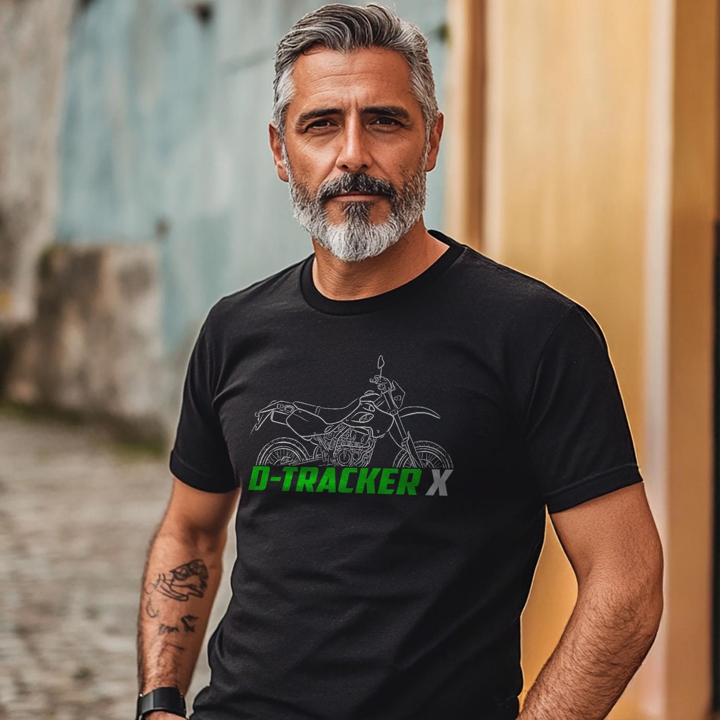 Kawasaki D-Tracker X Inspired T-Shirt - Motorcycle Tee Shirt for Riders