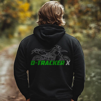 Kawasaki D-Tracker X Inspired Hoodie - Motorcycle Sweatshirt for Riders