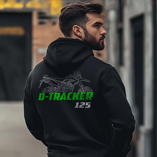 Kawasaki D-Tracker 125 Inspired Hoodie - Motorcycle Sweatshirt for Riders