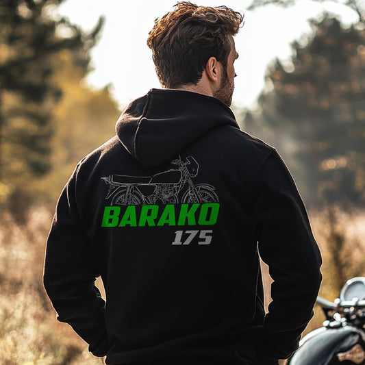 Kawasaki Barako 175 Inspired Hoodie - Motorcycle Sweatshirt for Riders