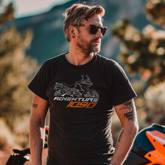 KTM 1090 Adventure T-Shirt - Motorcycle Tee Shirt for ADV Riders