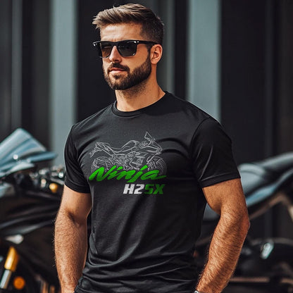 Kawasaki Ninja H2 SX Inspired T-Shirt - Motorcycle Tee Shirt for Riders