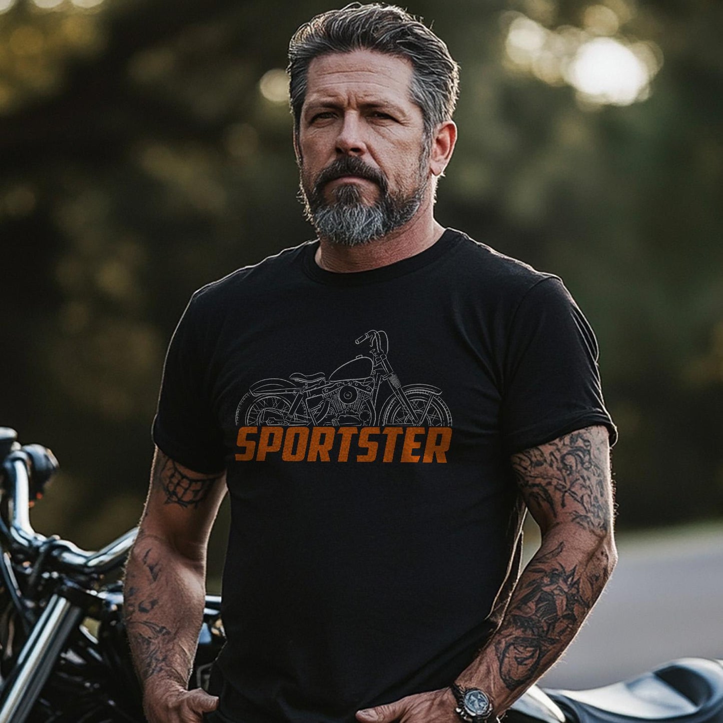 Harley-Davidson XLC 1958 Inspired T-Shirt - Biker Motorcycle Tee Shirt