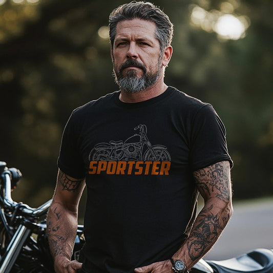 Harley-Davidson XLC 1958 Inspired T-Shirt - Biker Motorcycle Tee Shirt