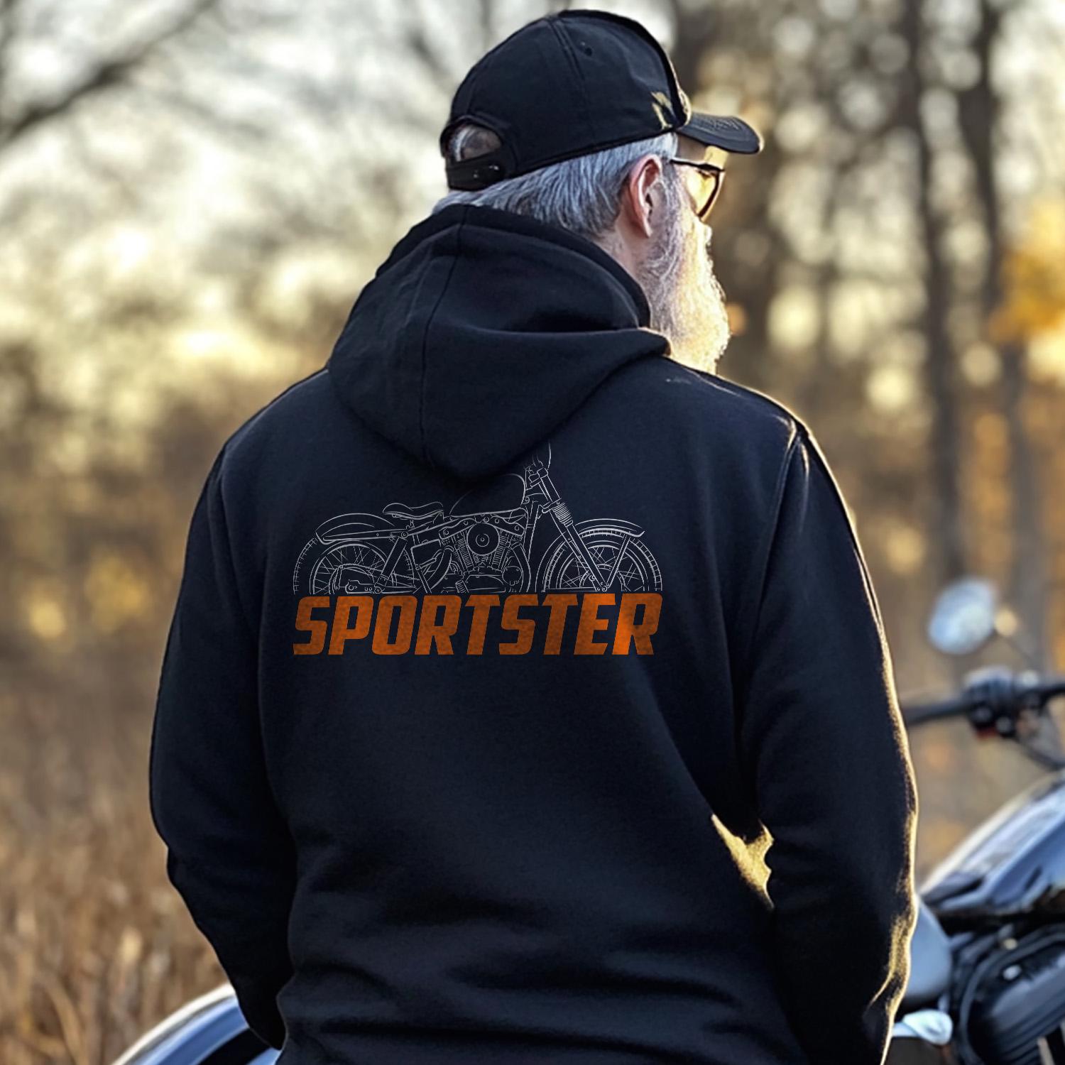 Harley-Davidson XLC 1958 Inspired Hoodie - Biker Motorcycle Sweatshirt