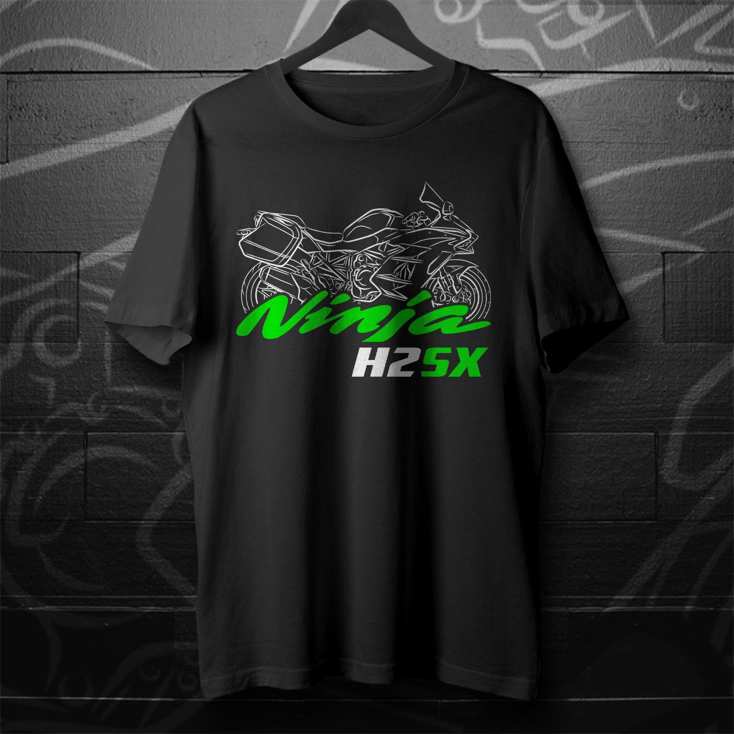 Kawasaki Ninja H2 SX Inspired T-Shirt - Motorcycle Tee Shirt for Riders