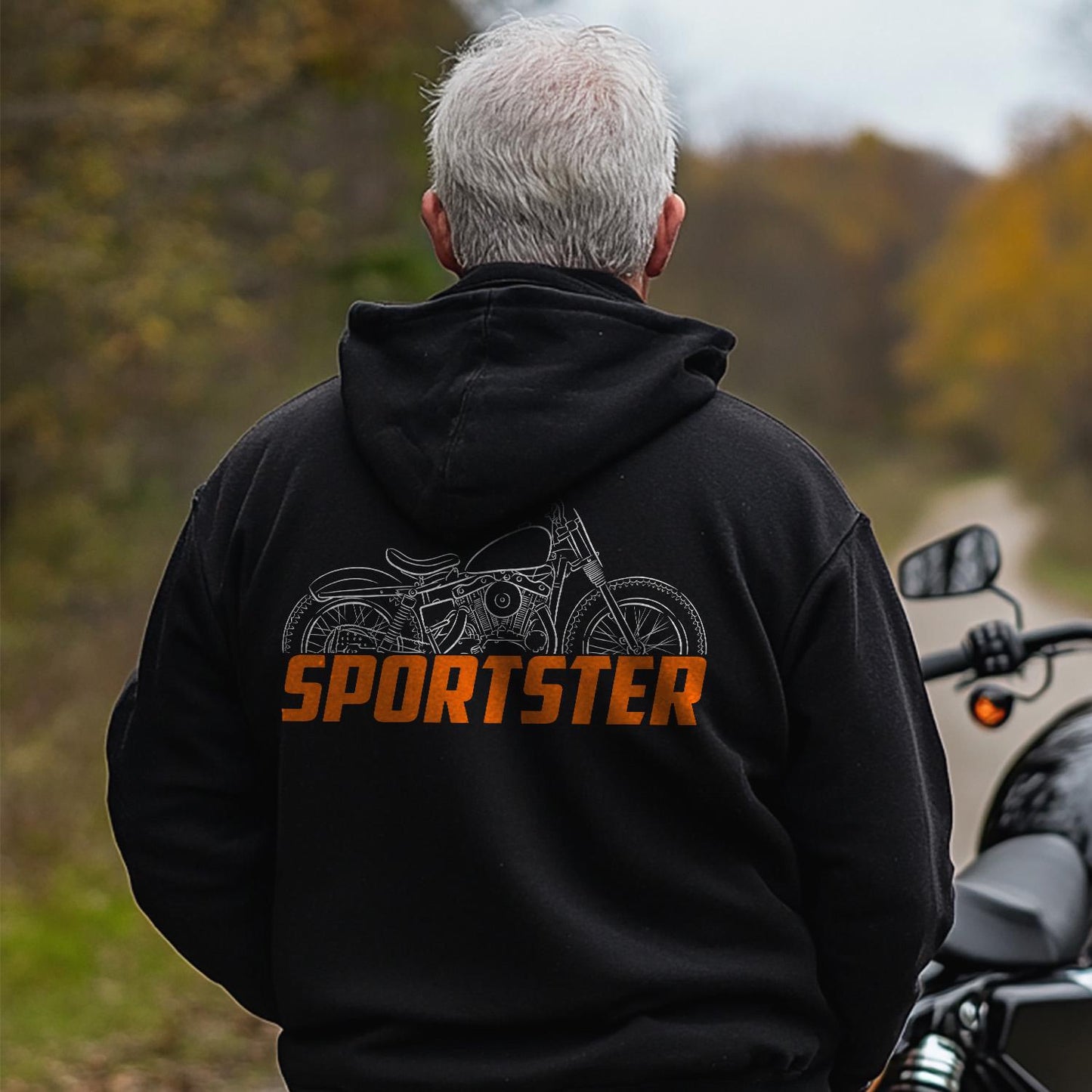 Harley-Davidson Sportster XLR-TT 1958 - 1968 Inspired Hoodie - Biker Motorcycle Sweatshirt