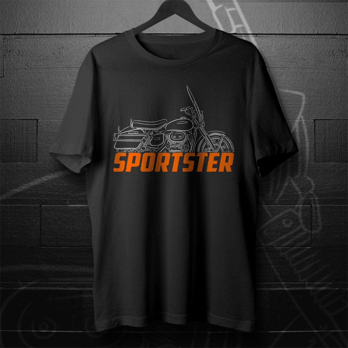 Harley-Davidson Sportster XLH XLCH 883 Inspired T-Shirt - Biker Motorcycle Tee Shirt