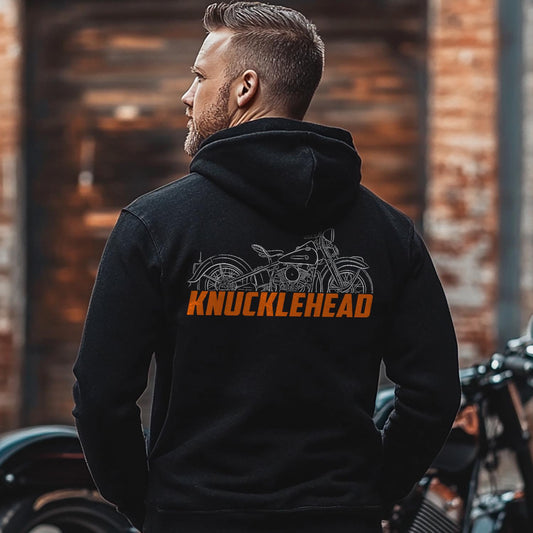 Harley-Davidson E | EL | F & FL 1936 - 1947 (Knucklehead) Inspired Hoodie - Biker Motorcycle Sweatshirt